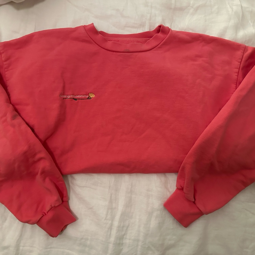 Heavy Manners Pink Sweat Suit with Embroidered Logo
